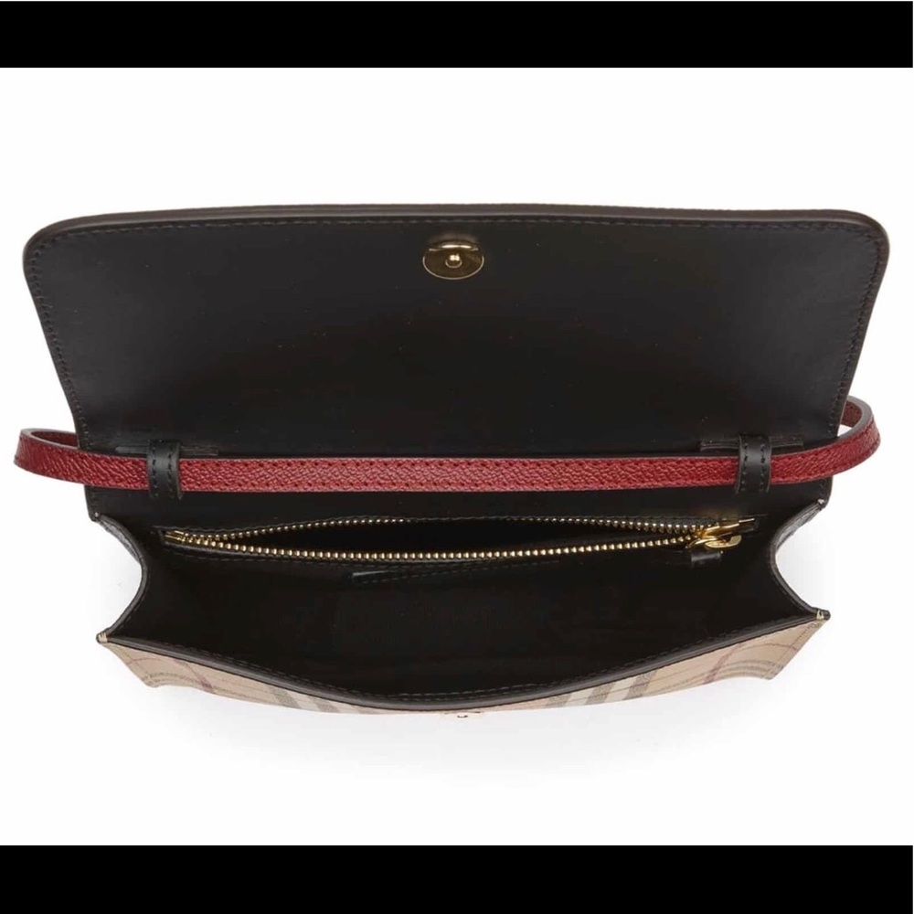 Burberry Peyton Haymarket Crossbody Bag - Picture 4 of 6